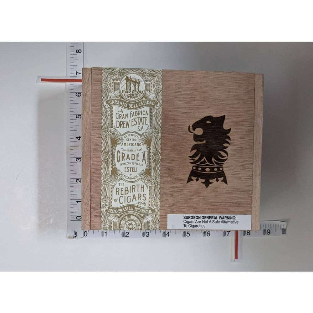 Empty Cigar box for Crafts Storage Purse Making Guitars Juggling Trinkets Herb